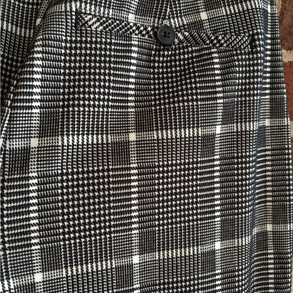 SPANX Black and White plaid Wide leg perfect pants - Picture 4 of 7